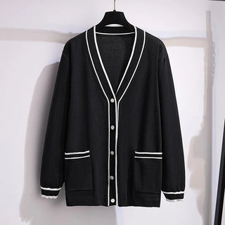 Women's V-Neck Cardigan knitted sweater