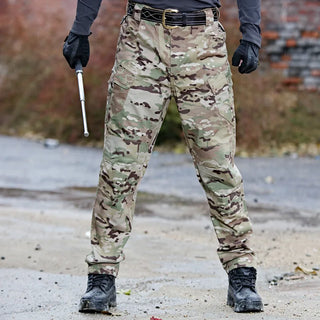 Military Tactical Pants Men Special Combat Trousers Multi-pocket Waterproof Wear-resistant Casual Training Overalls  Men Pants