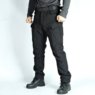 Outdoors Waterproof Tactical Pants Men Shark Skin Soft Shell Fleece Trousers Outdoor Waterproof  Wear-resistant Cargo Work Pant
