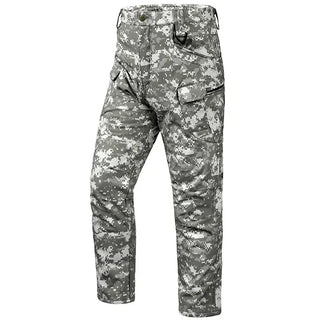 Outdoors Waterproof Tactical Pants Men Shark Skin Soft Shell Fleece Trousers Outdoor Waterproof  Wear-resistant Cargo Work Pant