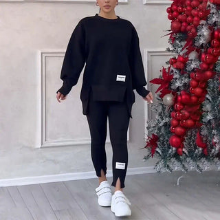 Women's 2 Piece Sweater Leggings Set Pullover Sweatshirt Jogger Sweatpants Tracksuit Casual Outfits