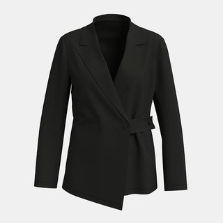 Mia Muse Women's Blazers All Season Fashion Decent Button Long Sleeve Shawl Collar Office Lady Blazers
