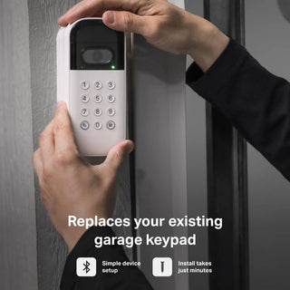 Smart Garage Door Video Keypad with Wide-Angle Camera,Customizable PIN Codes,and Smartphone Control