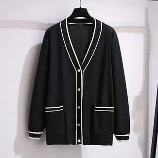 Women's V-Neck Cardigan knitted sweater