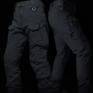 Winter Outdoor Waterproof Suits Men Tactical Windproof Hooded Jacket Fleece Warm Pants Multi-pocket  Thermal Sets Autumn