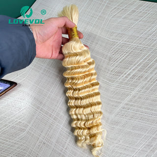 Deep Curly Bulk Human Hair Deep Wave for Boho Braids No Weft Brazilian Virgin  Bulk Human Hair for Braiding 14 To 28 Inch