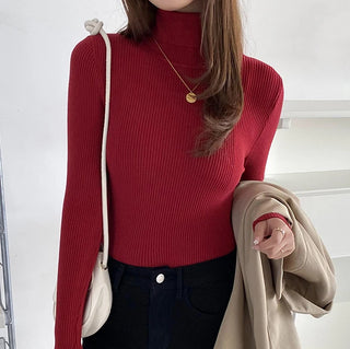 Women Fall Turtleneck Sweater Knitted Soft Pullovers Cashmere Jumpers Basic Soft Sweaters For Women 2025 Autumn Winter