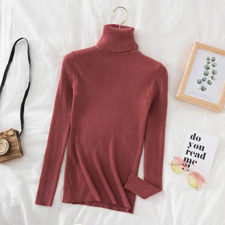 Women Fall Turtleneck Sweater Knitted Soft Pullovers Cashmere Jumpers Basic Soft Sweaters For Women 2025 Autumn Winter