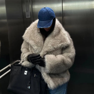 New Fashion Fluffy Fur Coat