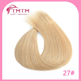 Straight Bulk Human Hair Extensions Brazilian Remy Human Hair No Weft 16-28 Inch Pre-Colored Copper Brown Bulk Hair For Braiding