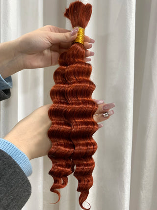 Deep Curly Bulk Human Hair Deep Wave for Boho Braids No Weft Brazilian Virgin  Bulk Human Hair for Braiding 14 To 28 Inch