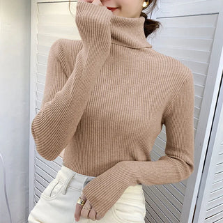 Women Fall Turtleneck Sweater Knitted Soft Pullovers Cashmere Jumpers Basic Soft Sweaters For Women 2025 Autumn Winter