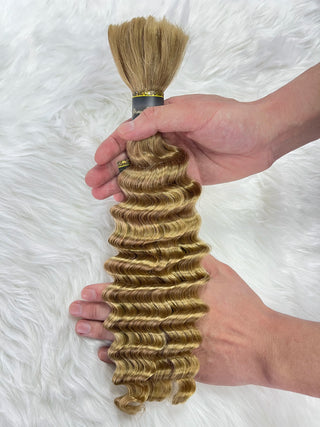Deep Curly Bulk Human Hair Deep Wave for Boho Braids No Weft Brazilian Virgin  Bulk Human Hair for Braiding 14 To 28 Inch