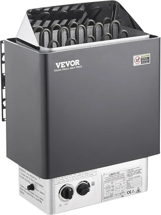 9KW Sauna Heater, Steam Bath Sauna Heater with Built-in Controls, Electric Sauna Stove, 3h Timer and Adjustable Temp
