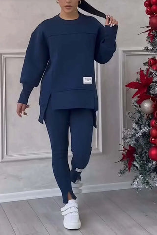 Women's 2 Piece Sweater shirt Leggings Set Pullover