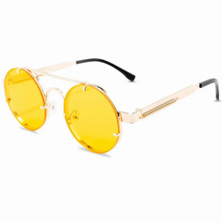 Vintage Punk Style Sunglasses Men Retro Round Metal Frame Women Summer New Design Sun Glasses Fashion Eyewear UV400