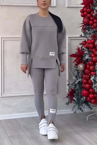 Women's 2 Piece Sweater shirt Leggings Set Pullover