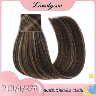 160G Thick Ends Clip in Hair Extensions Human Hair Double Weft Hair Extensions Brazilian 100% Remy Human Hair for Woman 14"-28"