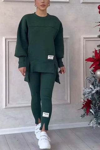 Women's 2 Piece Sweater shirt Leggings Set Pullover