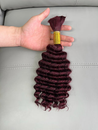 Deep Curly Bulk Human Hair Deep Wave for Boho Braids No Weft Brazilian Virgin  Bulk Human Hair for Braiding 14 To 28 Inch
