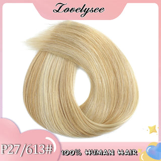 160G Thick Ends Clip in Hair Extensions Human Hair Double Weft Hair Extensions Brazilian 100% Remy Human Hair for Woman 14"-28"
