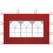 red with window