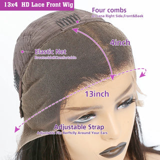 Linktowig 613 HD Lace Front Wig 13x6 Blonde Body Wave Human Hair Wigs 300 Density Lace Front Wet And Wavy Raw Preplucked 30 Inch