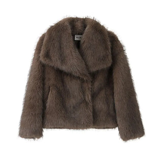 New Fashion Fluffy Fur Coat