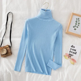 Women Fall Turtleneck Sweater Knitted Soft Pullovers Cashmere Jumpers Basic Soft Sweaters For Women 2025 Autumn Winter