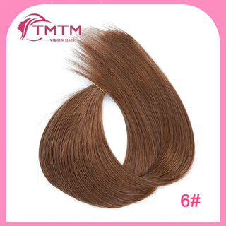 Straight Bulk Human Hair Extensions Brazilian Remy Human Hair No Weft 16-28 Inch Pre-Colored Copper Brown Bulk Hair For Braiding