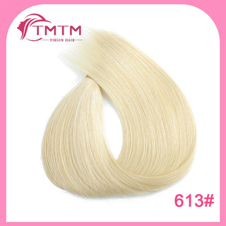 Straight Bulk Human Hair Extensions Brazilian Remy Human Hair No Weft 16-28 Inch Pre-Colored Copper Brown Bulk Hair For Braiding