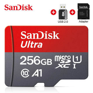 SanDisk Ultra Micro SD Memory Card TF Flash Card A1 V10 C10 U1 32GB 64G 128G 256G for Camera Phone Nintendo Switch Table