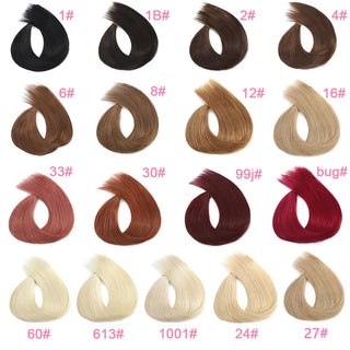 Straight Bulk Human Hair Extensions Brazilian Remy Human Hair No Weft 16-28 Inch Pre-Colored Copper Brown Bulk Hair For Braiding