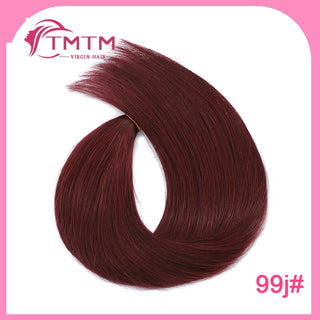 Straight Bulk Human Hair Extensions Brazilian Remy Human Hair No Weft 16-28 Inch Pre-Colored Copper Brown Bulk Hair For Braiding