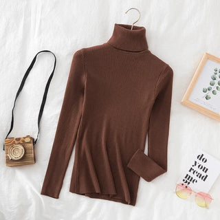 Women Fall Turtleneck Sweater Knitted Soft Pullovers Cashmere Jumpers Basic Soft Sweaters For Women 2025 Autumn Winter