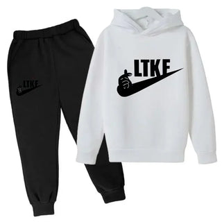 Hot Brand Designer Print Children Sport Hoodie+Pant Suit 2pcs Set Kids Boy Girl Clothing Spring Autumn Casual Fashion Tracksuit