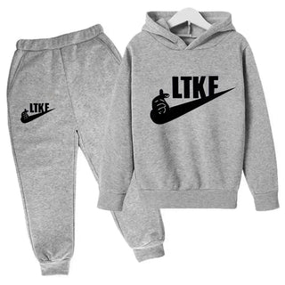 Hot Brand Designer Print Children Sport Hoodie+Pant Suit 2pcs Set Kids Boy Girl Clothing Spring Autumn Casual Fashion Tracksuit