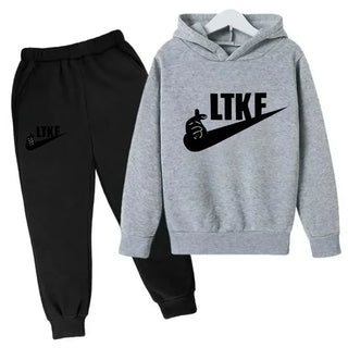 Hot Brand Designer Print Children Sport Hoodie+Pant Suit 2pcs Set Kids Boy Girl Clothing Spring Autumn Casual Fashion Tracksuit