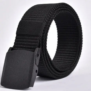 Men's Tactical Belt Non-Metallic Outdoor Sports Leisure Men's Belt Student Canvas Belt