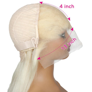 200 Density 613 Blonde Straight Human Lace Front Wigs 13x4 13x6 HD Transparent Lace Frontal Wig Brazilian Preplucked For Women