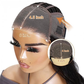 Nadula Hair 7X5 Bye Bye Knots Glueless Pre Cut Lace Closure Wig Honey Blond Highlight Root Pre Bleach Knots Wig Straight Hair