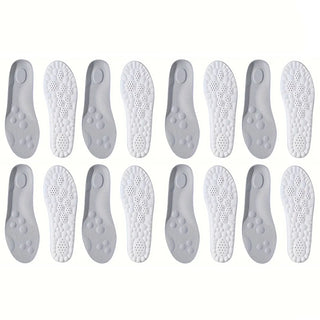 1Pair/2Pairs/4Pairs High Elasticity Latex Sport Insoles Soft Shoe Pads Arch Support Orthotic Insoles Breathable Deodorant Insole