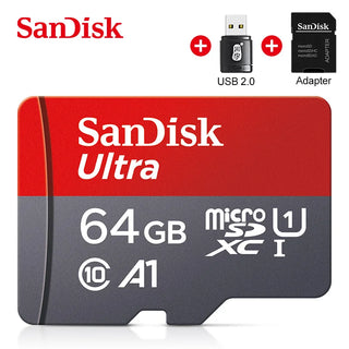 SanDisk Ultra Micro SD Memory Card TF Flash Card A1 V10 C10 U1 32GB 64G 128G 256G for Camera Phone Nintendo Switch Table