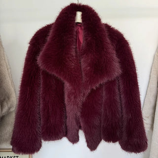 New Fashion Fluffy Fur Coat