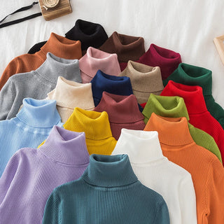 Women Fall Turtleneck Sweater Knitted Soft Pullovers Cashmere Jumpers Basic Soft Sweaters For Women 2025 Autumn Winter