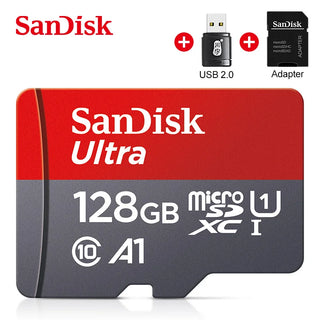 SanDisk Ultra Micro SD Memory Card TF Flash Card A1 V10 C10 U1 32GB 64G 128G 256G for Camera Phone Nintendo Switch Table