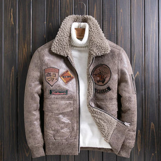 New Sheep Fleece Men's Fur Jacket