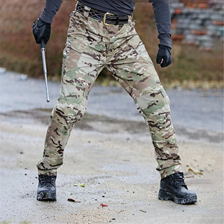 Men's Outdoor Military Casual Tactical Pants Breath Waterproof Cargo Pant Men Army Camping Fishing Lightweight Trousers