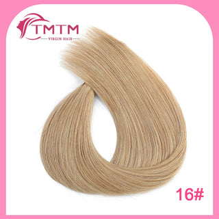 Straight Bulk Human Hair Extensions Brazilian Remy Human Hair No Weft 16-28 Inch Pre-Colored Copper Brown Bulk Hair For Braiding