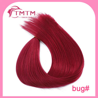 Straight Bulk Human Hair Extensions Brazilian Remy Human Hair No Weft 16-28 Inch Pre-Colored Copper Brown Bulk Hair For Braiding